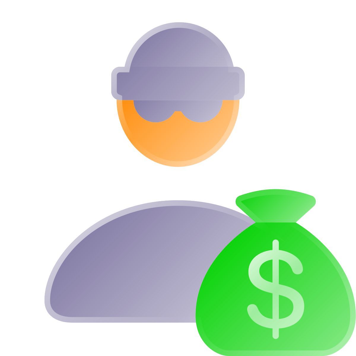 liquid glass color style 强盗 icon