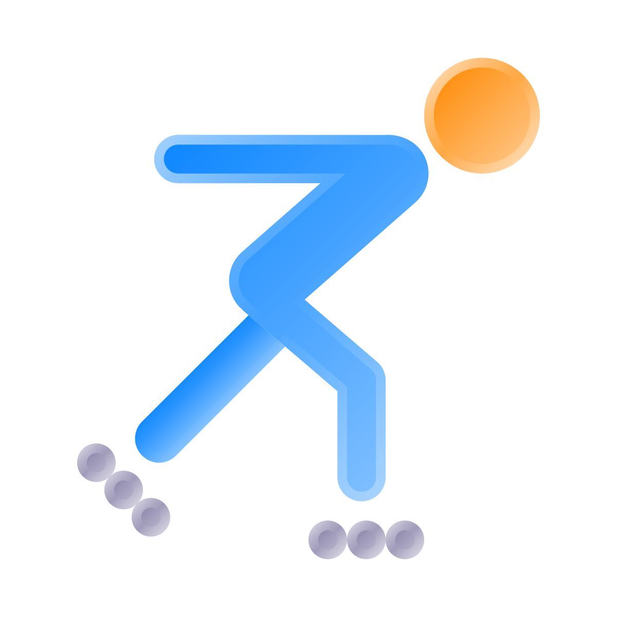 liquid glass color style pattinaggio a rotelle icon