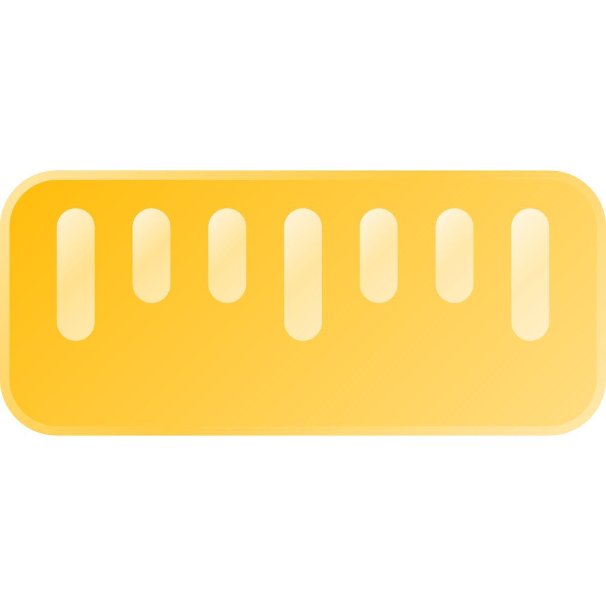 liquid glass color style 尺子 icon