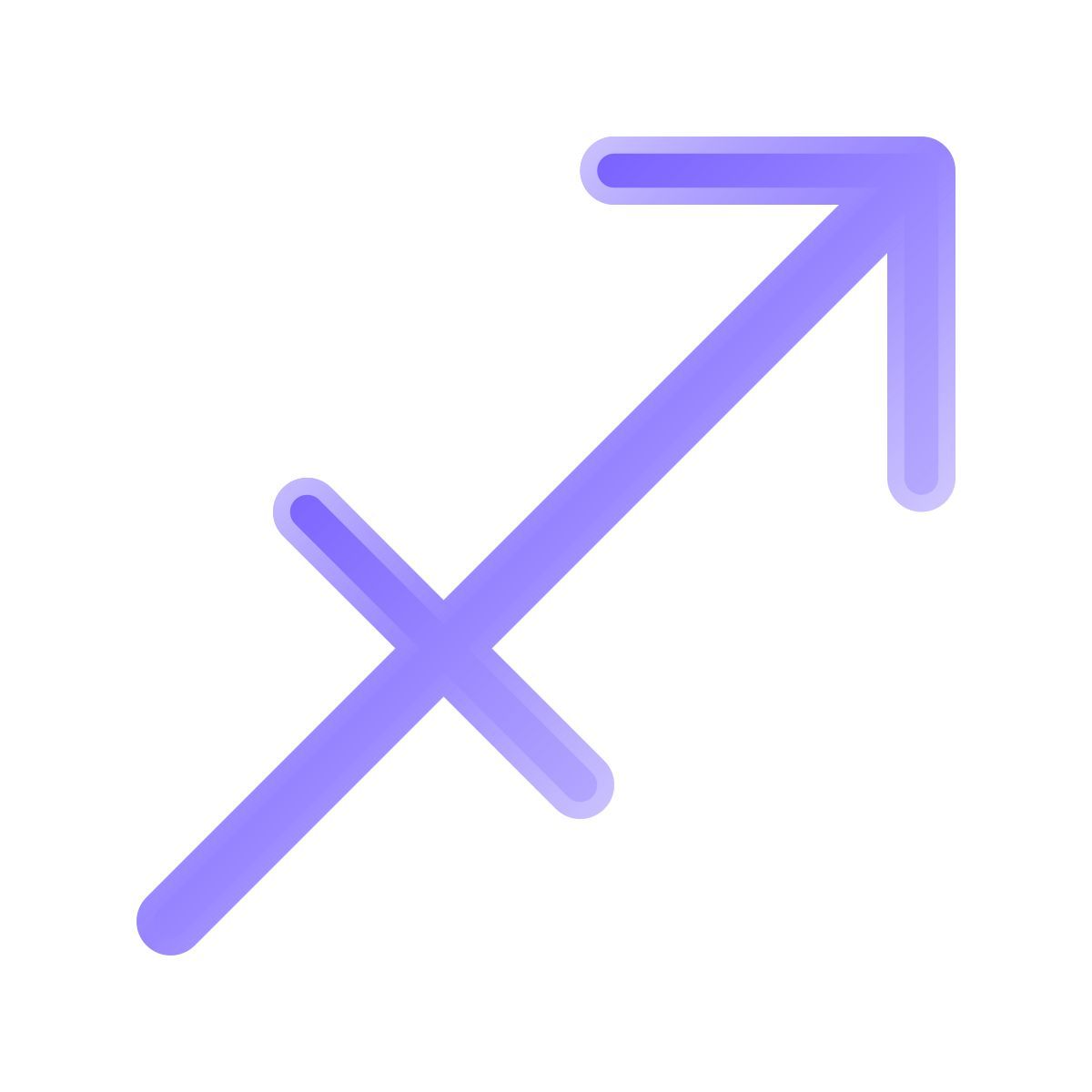 liquid glass color style sagittaire icon