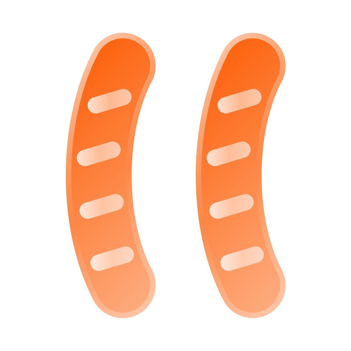 liquid glass color style bratwurst icon