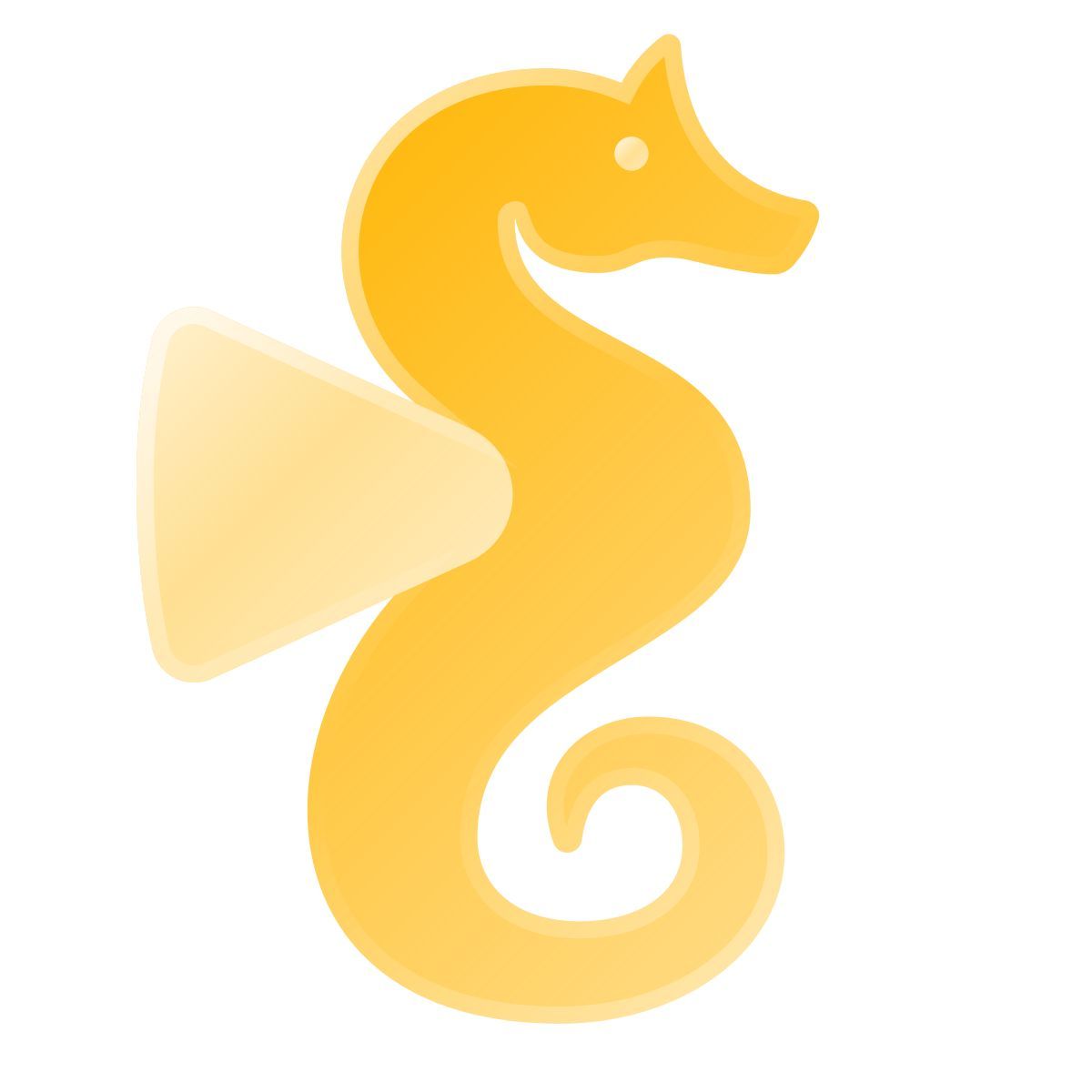 liquid glass color style cavalo marinho icon