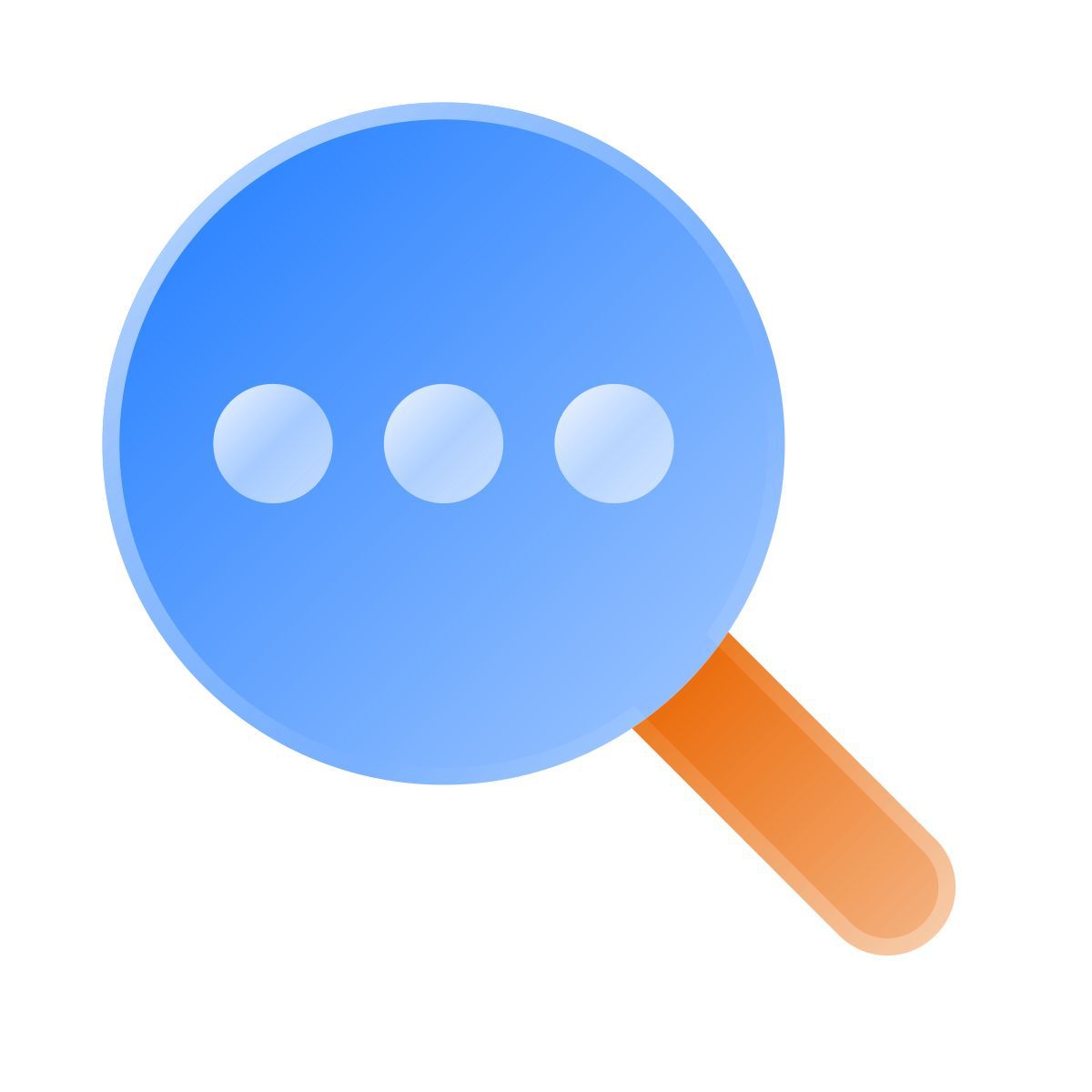 liquid glass color style search more icon