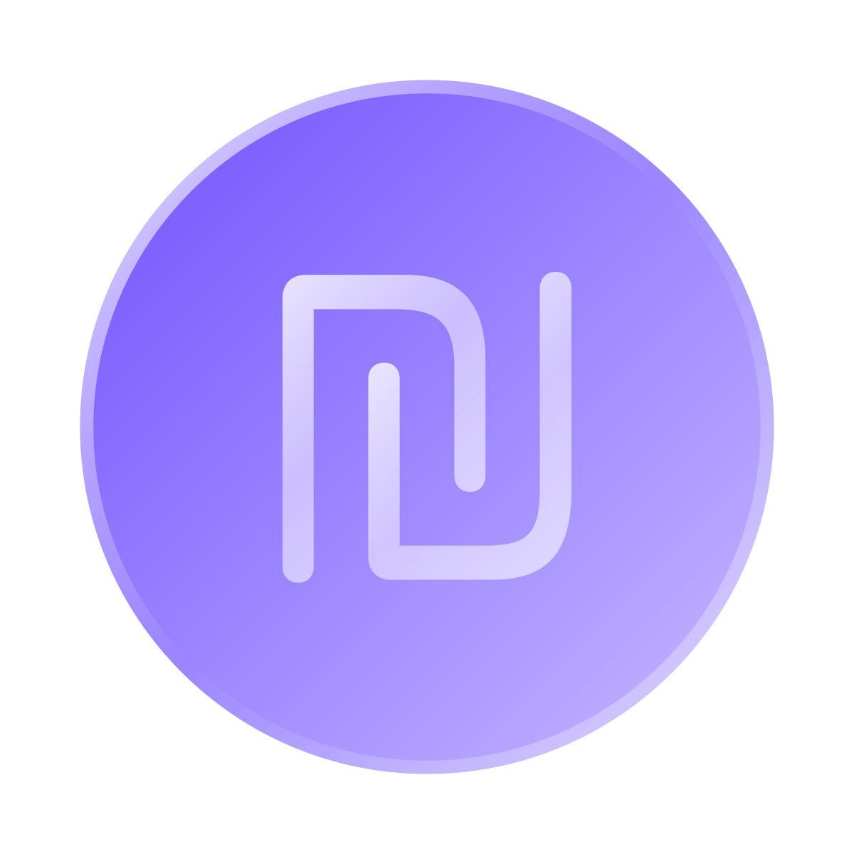 liquid glass color style shekel icon