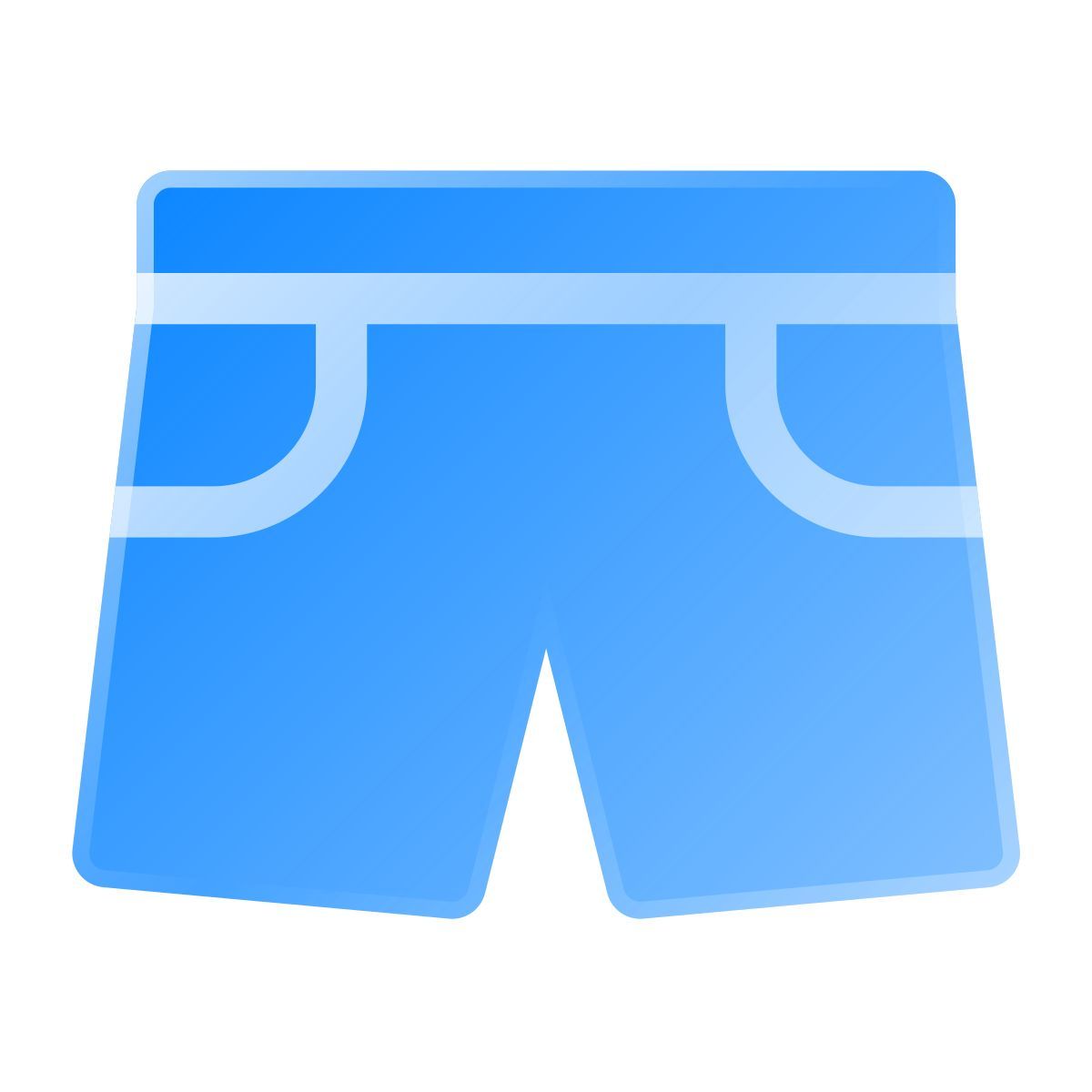 liquid glass color style kurze hose icon