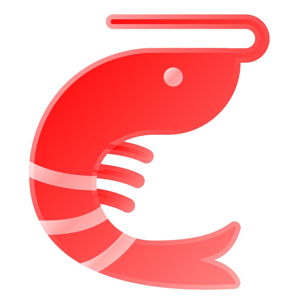 liquid glass color style garnele icon
