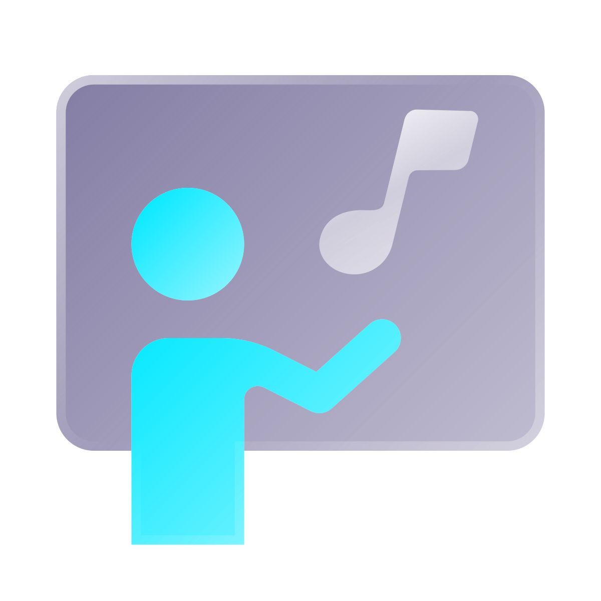 liquid glass color style professor de canto icon