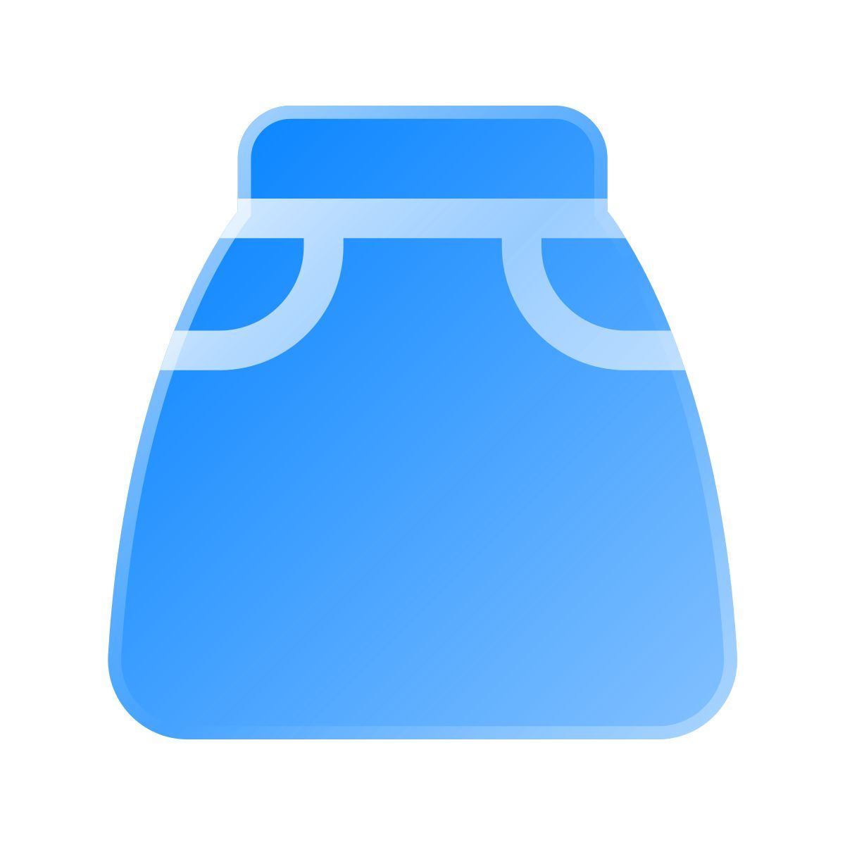 liquid glass color style rock icon