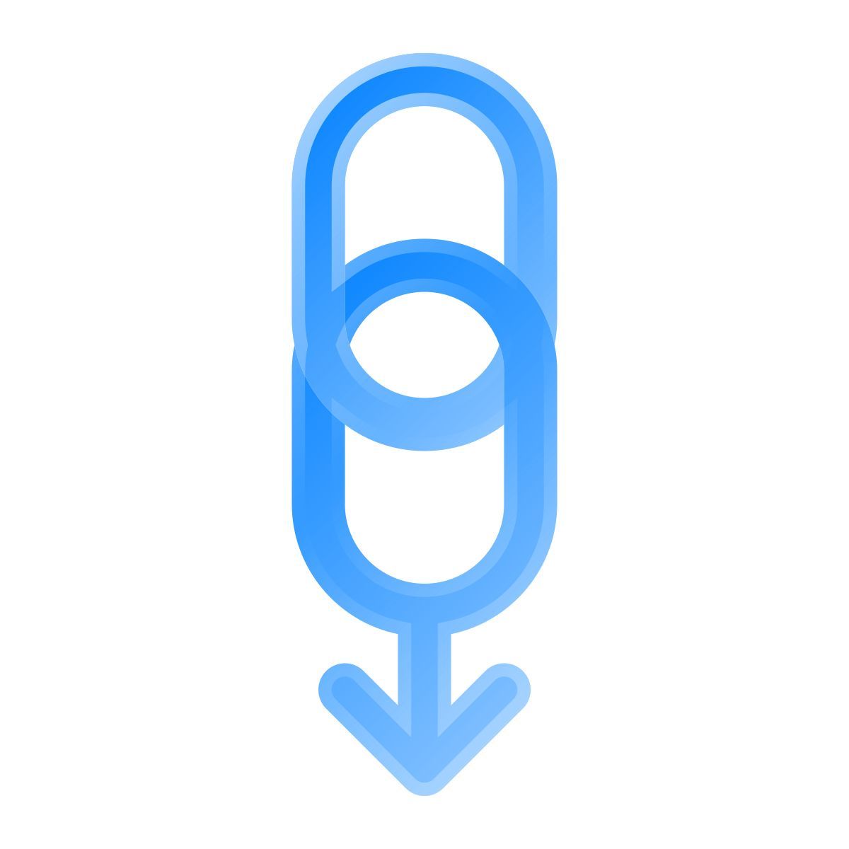 liquid glass color style schlinge hier icon