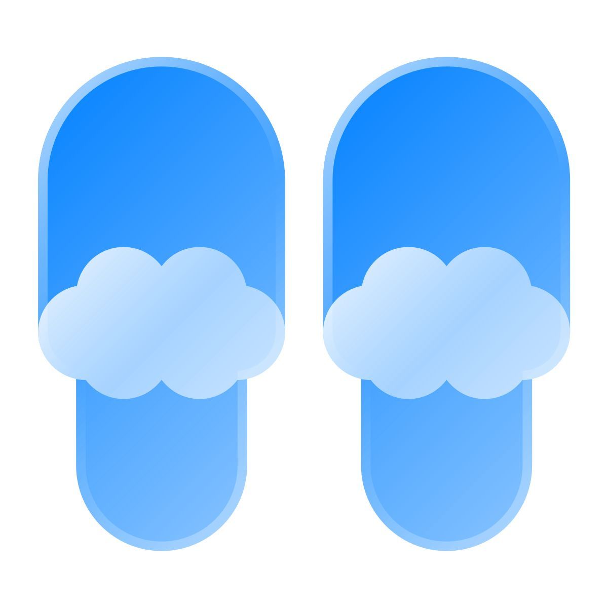 liquid glass color style スリッパ icon
