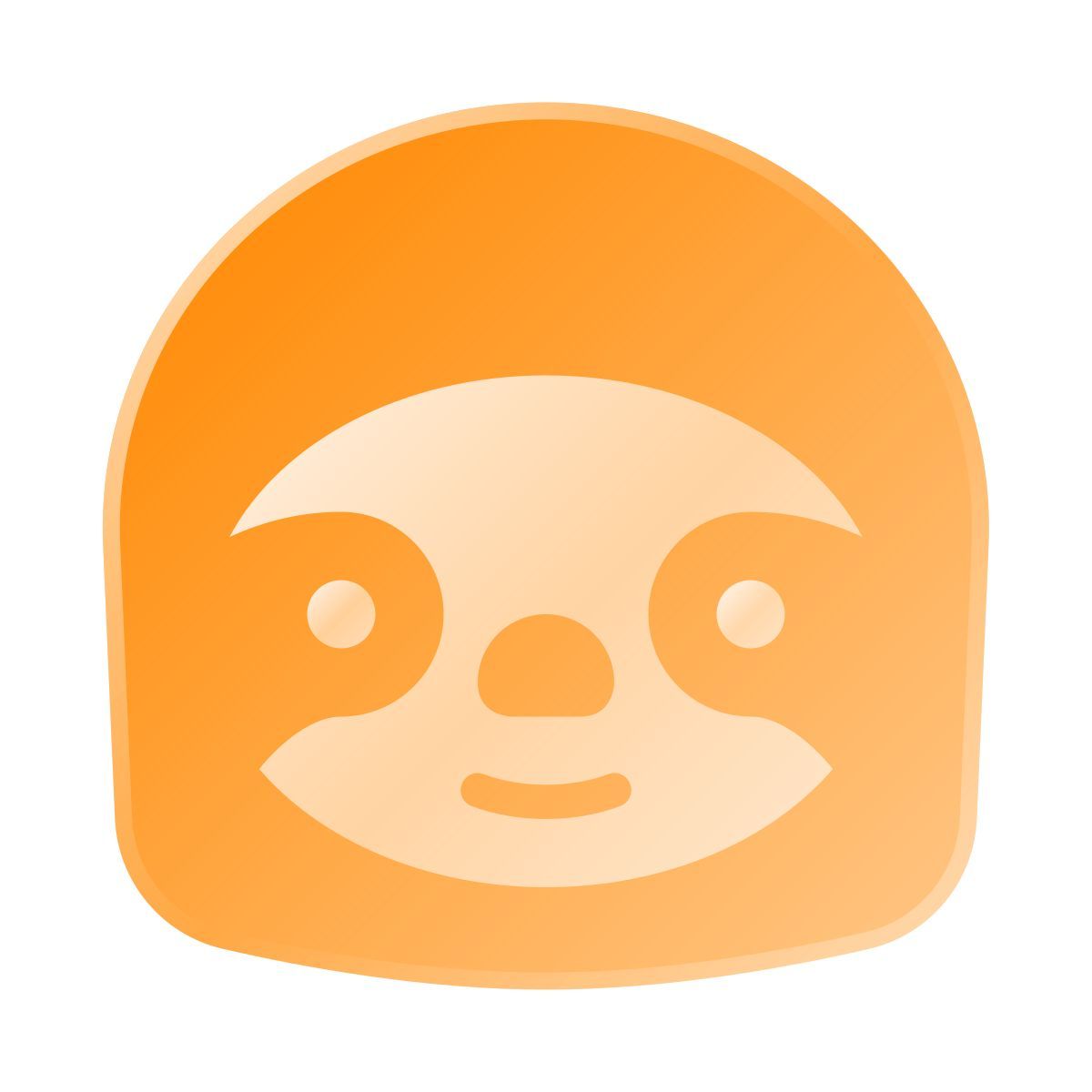 liquid glass color style 树懒 icon