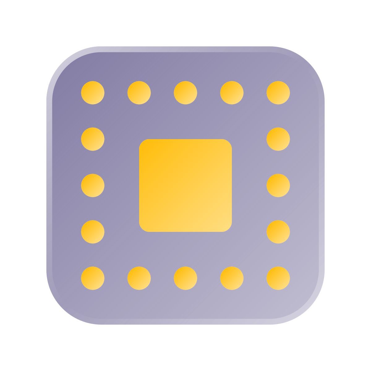 liquid glass color style smartphone cpu icon