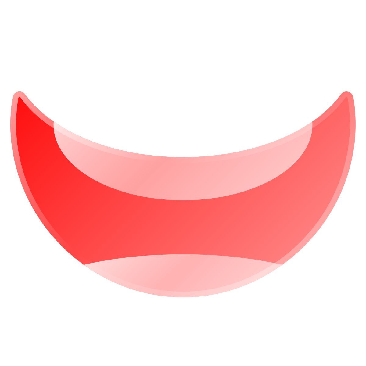 liquid glass color style улыбающийся рот icon