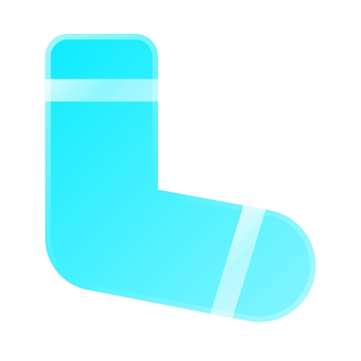 liquid glass color style calzini icon