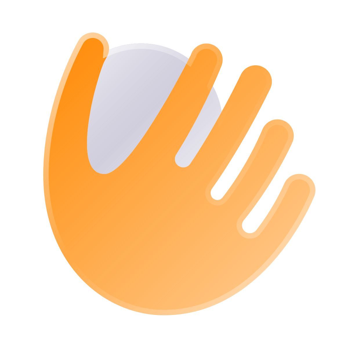 liquid glass color style softball mitt icon