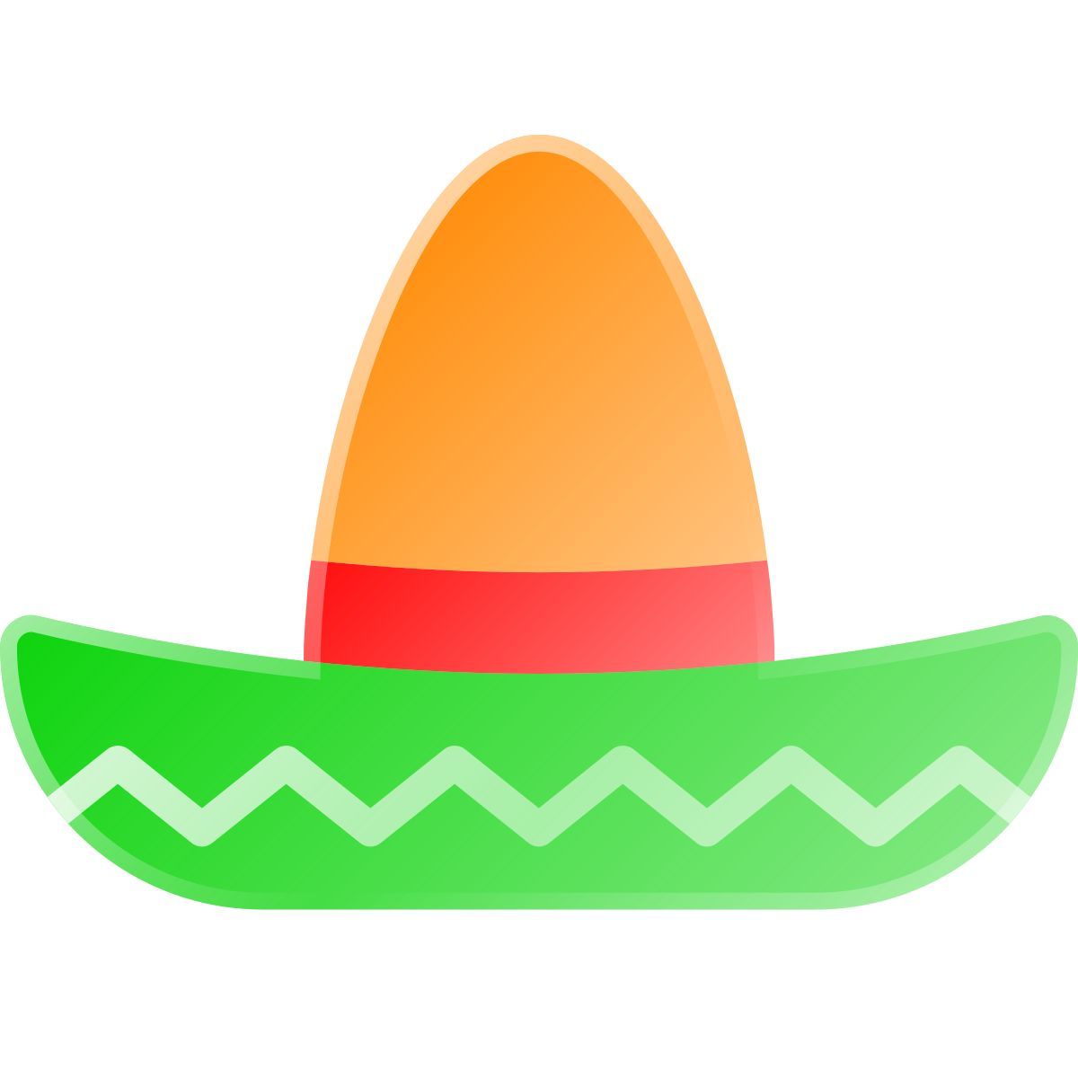 liquid glass color style sombrero icon