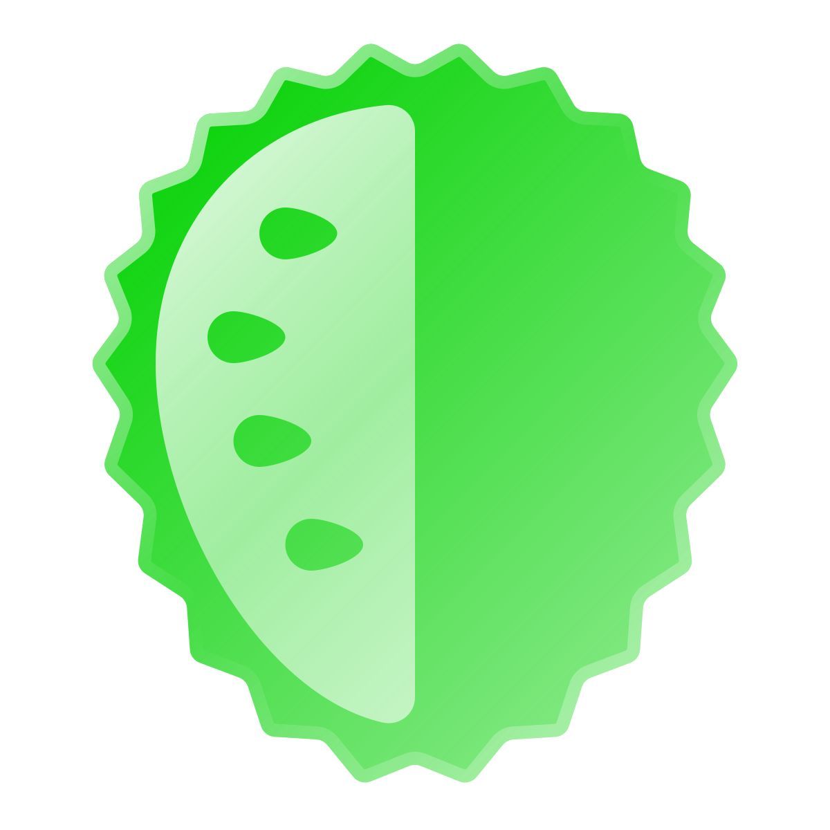 liquid glass color style soursop icon