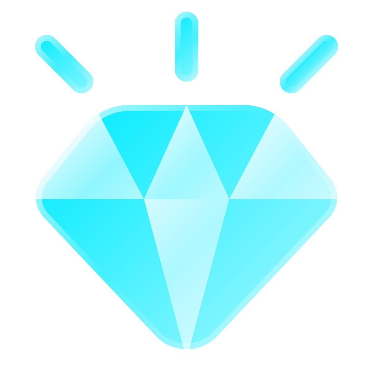 liquid glass color style diamante scintillante icon