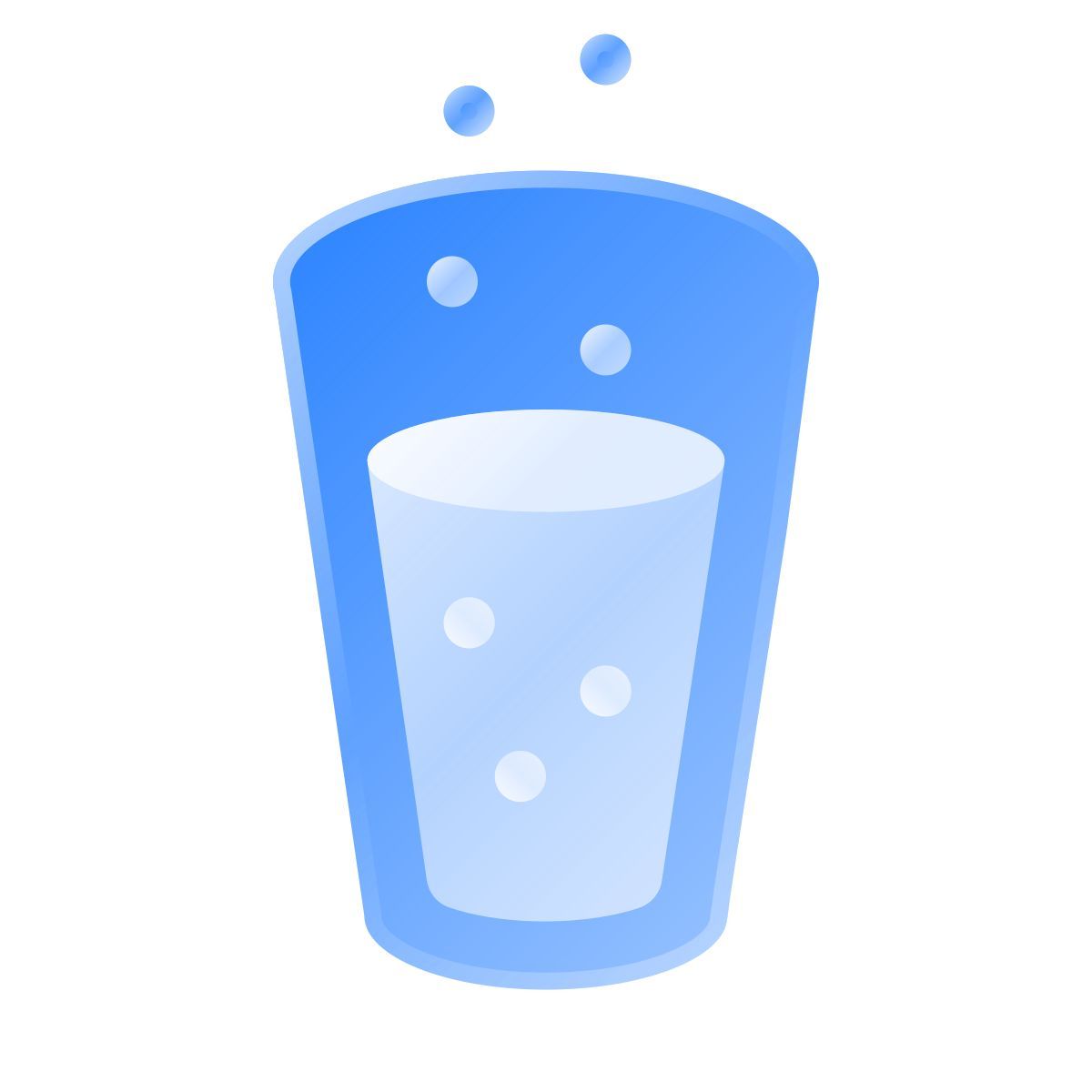 liquid glass color style 탄산수 icon