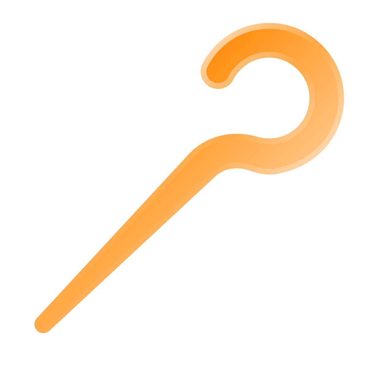 liquid glass color style staff stick icon