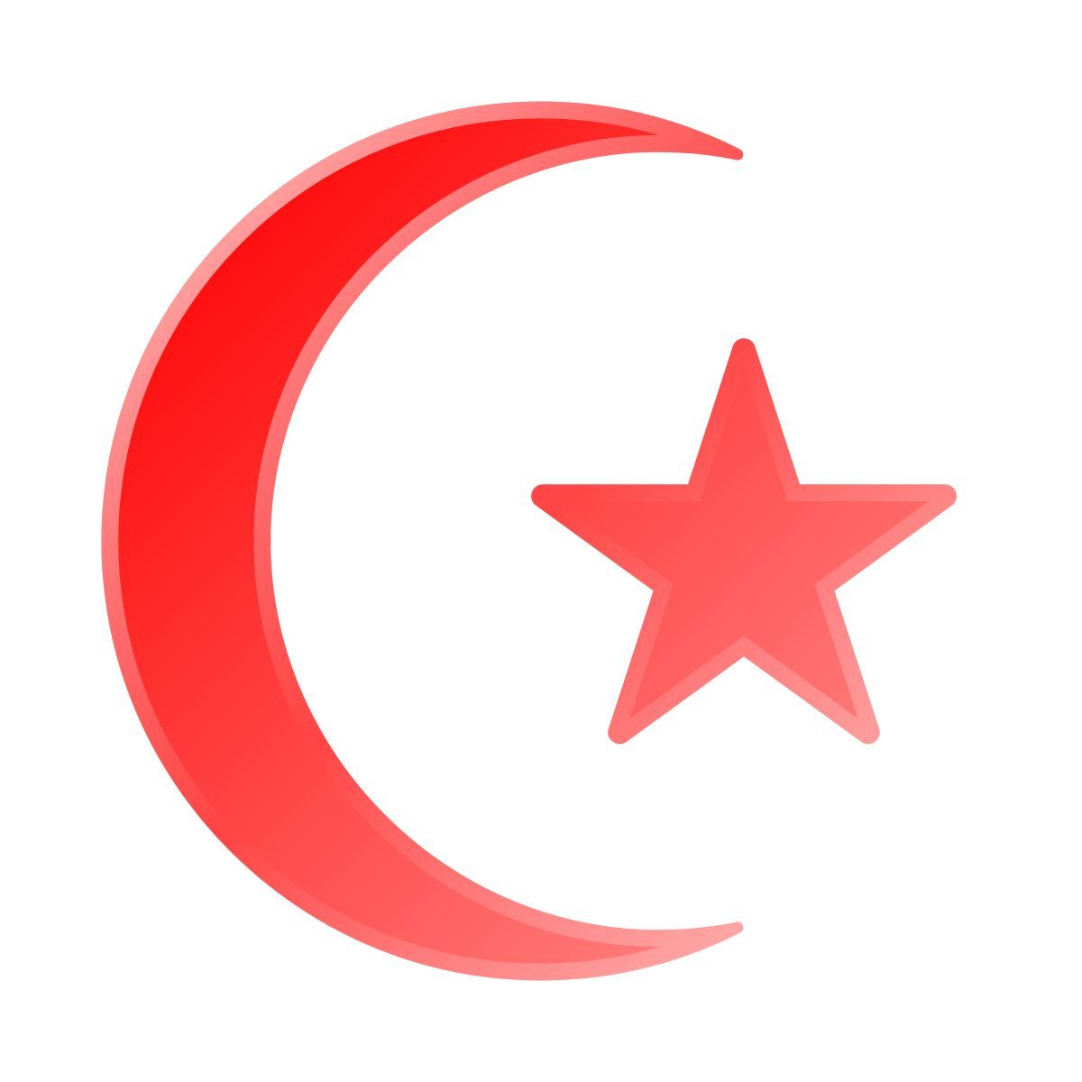 liquid glass color style moon star icon