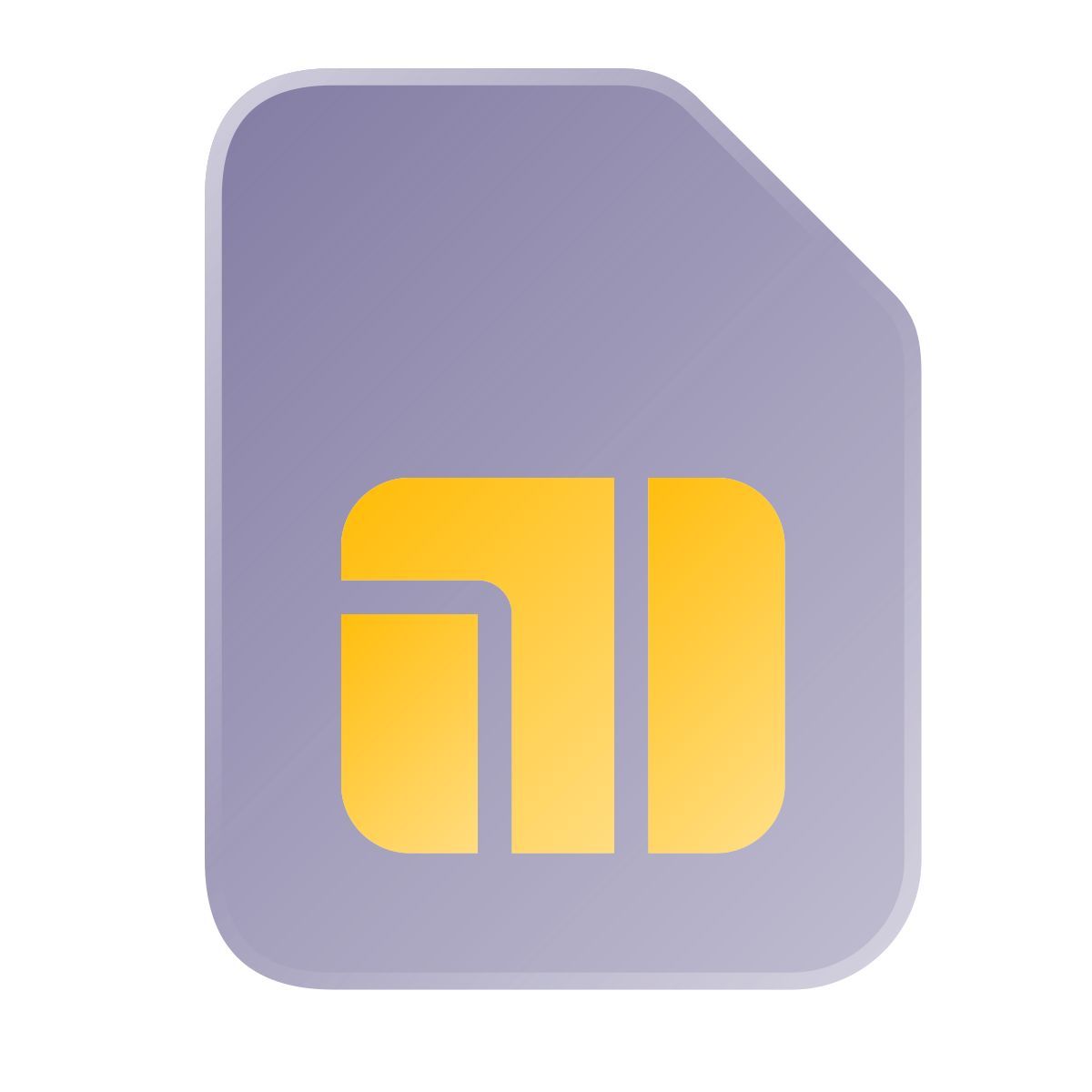 liquid glass color style papelería icon