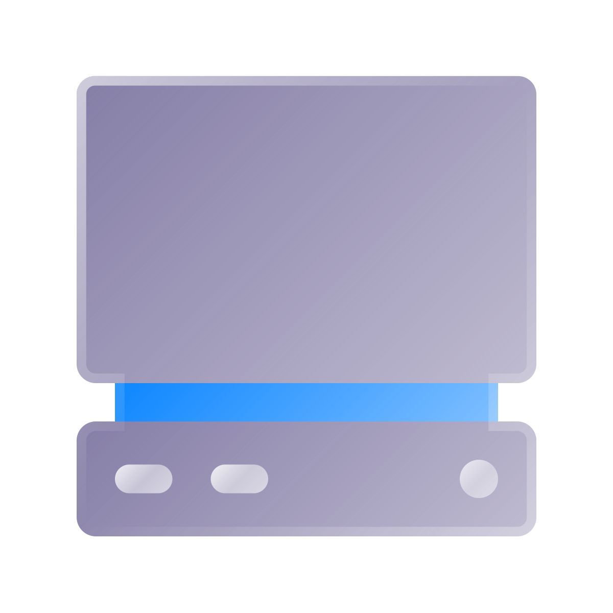 liquid glass color style steam machine icon