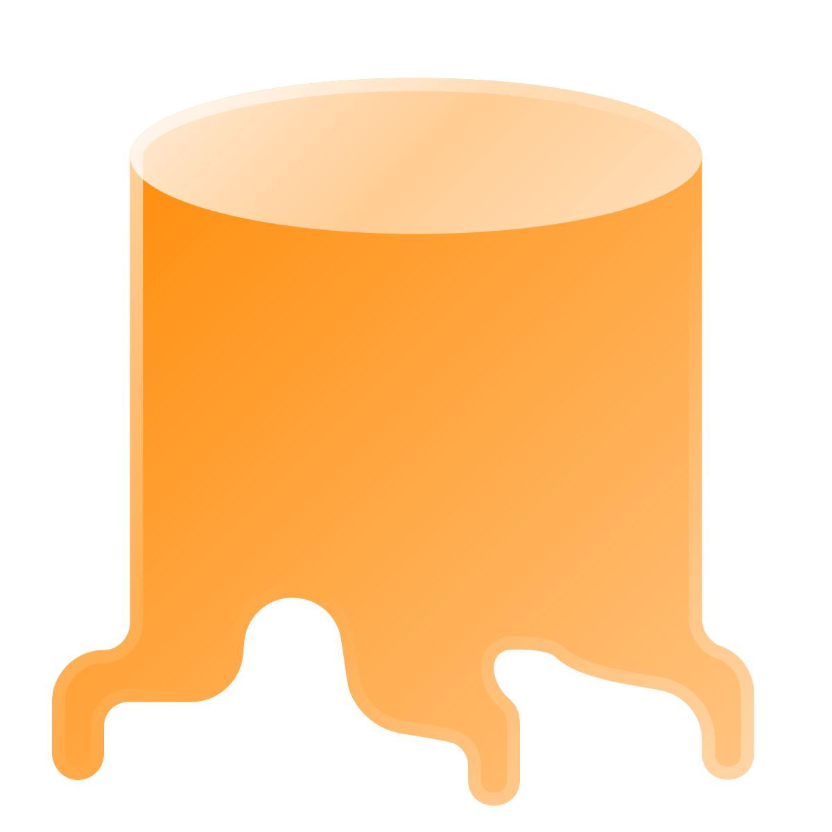 liquid glass color style 根のある切り株 icon