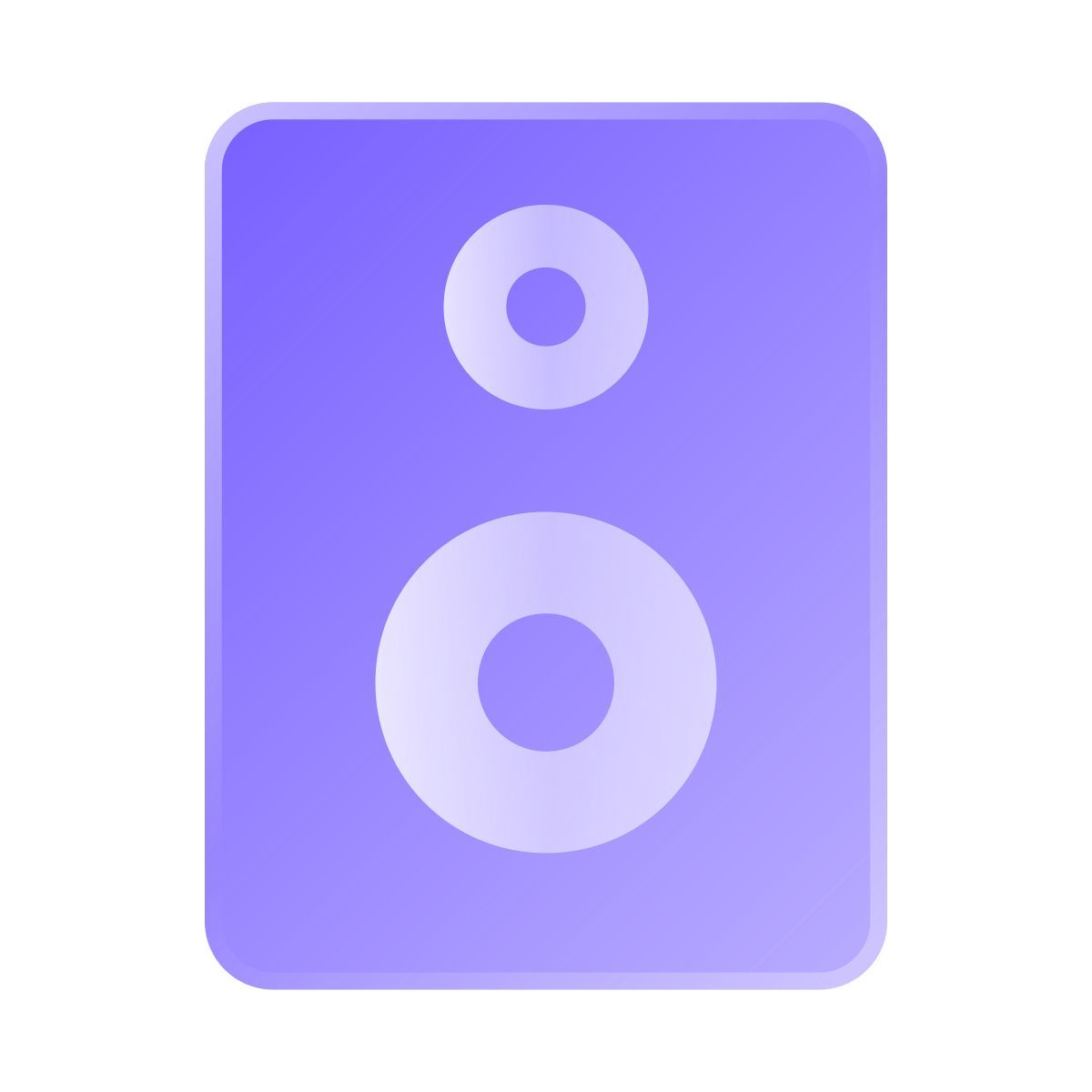 liquid glass color style サブウーファー icon