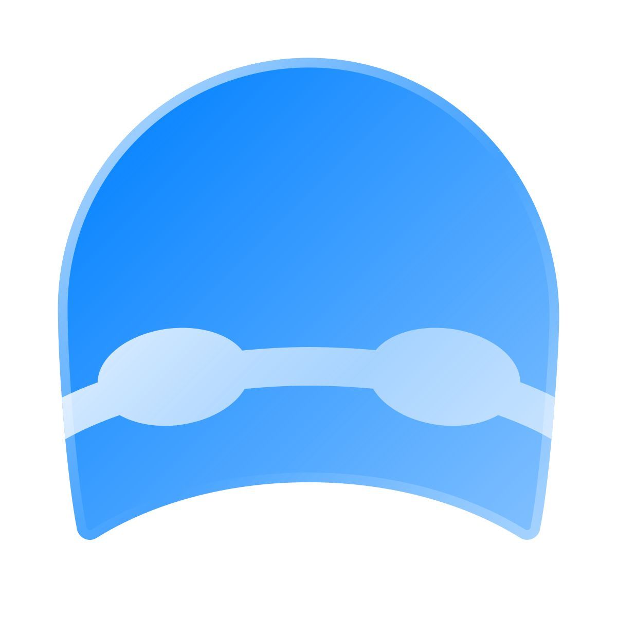 liquid glass color style gorra de natación icon