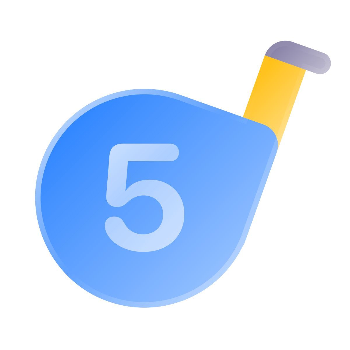 liquid glass color style 줄자 icon