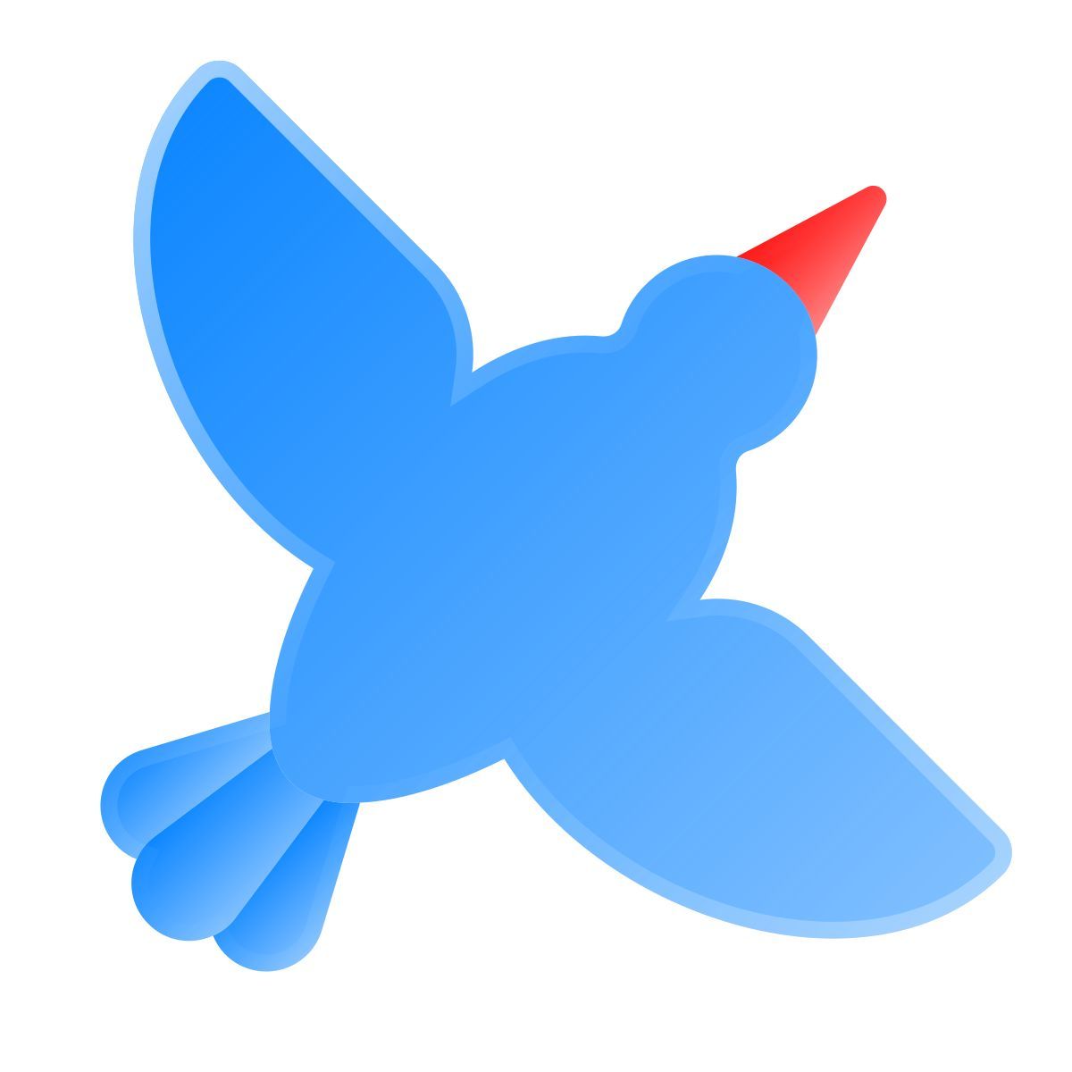 liquid glass color style птица вид сверху icon