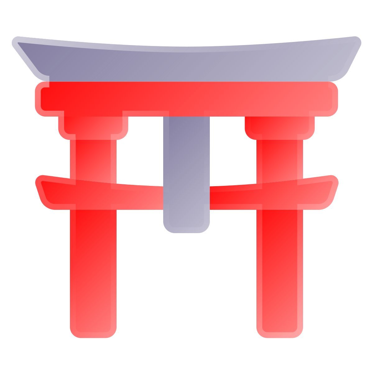 liquid glass color style 도리이 icon
