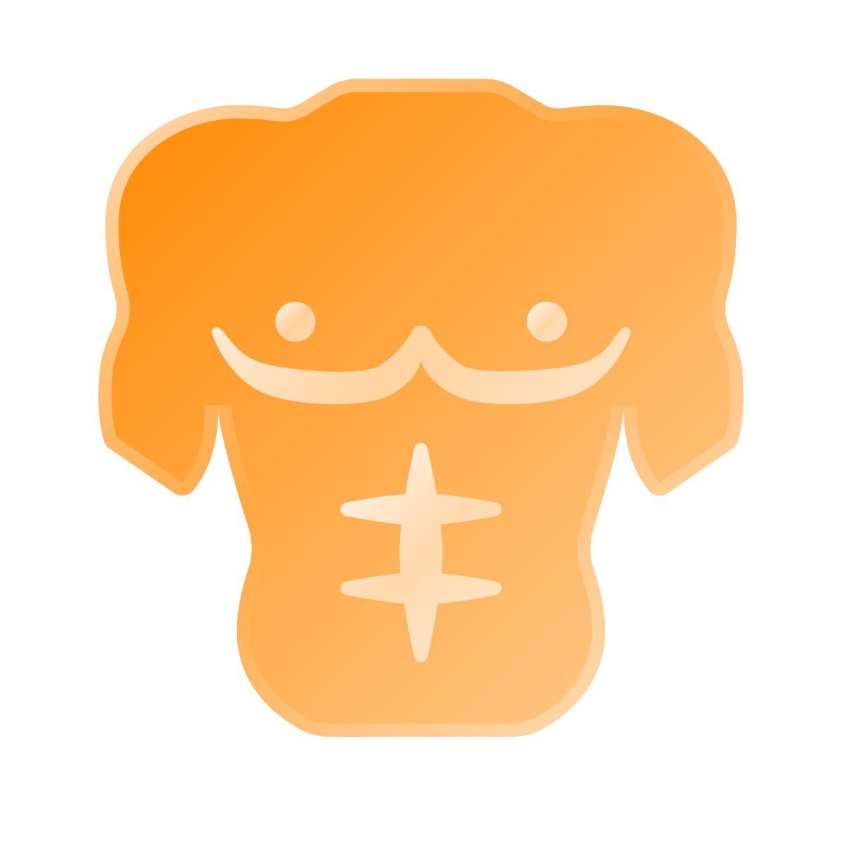 liquid glass color style torso icon
