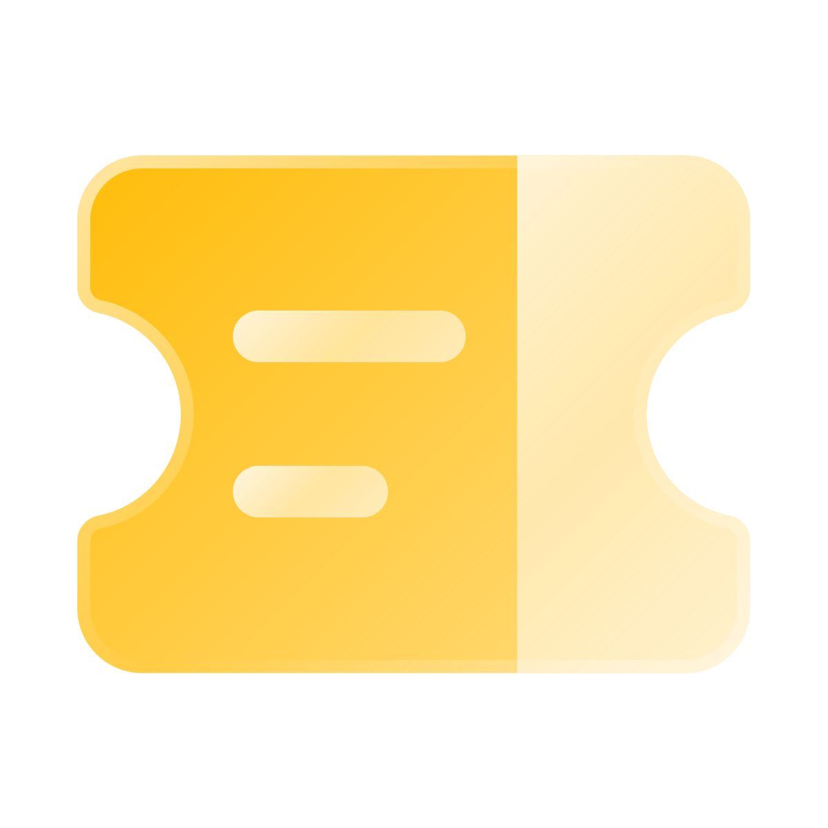 liquid glass color style biglietto del treno icon