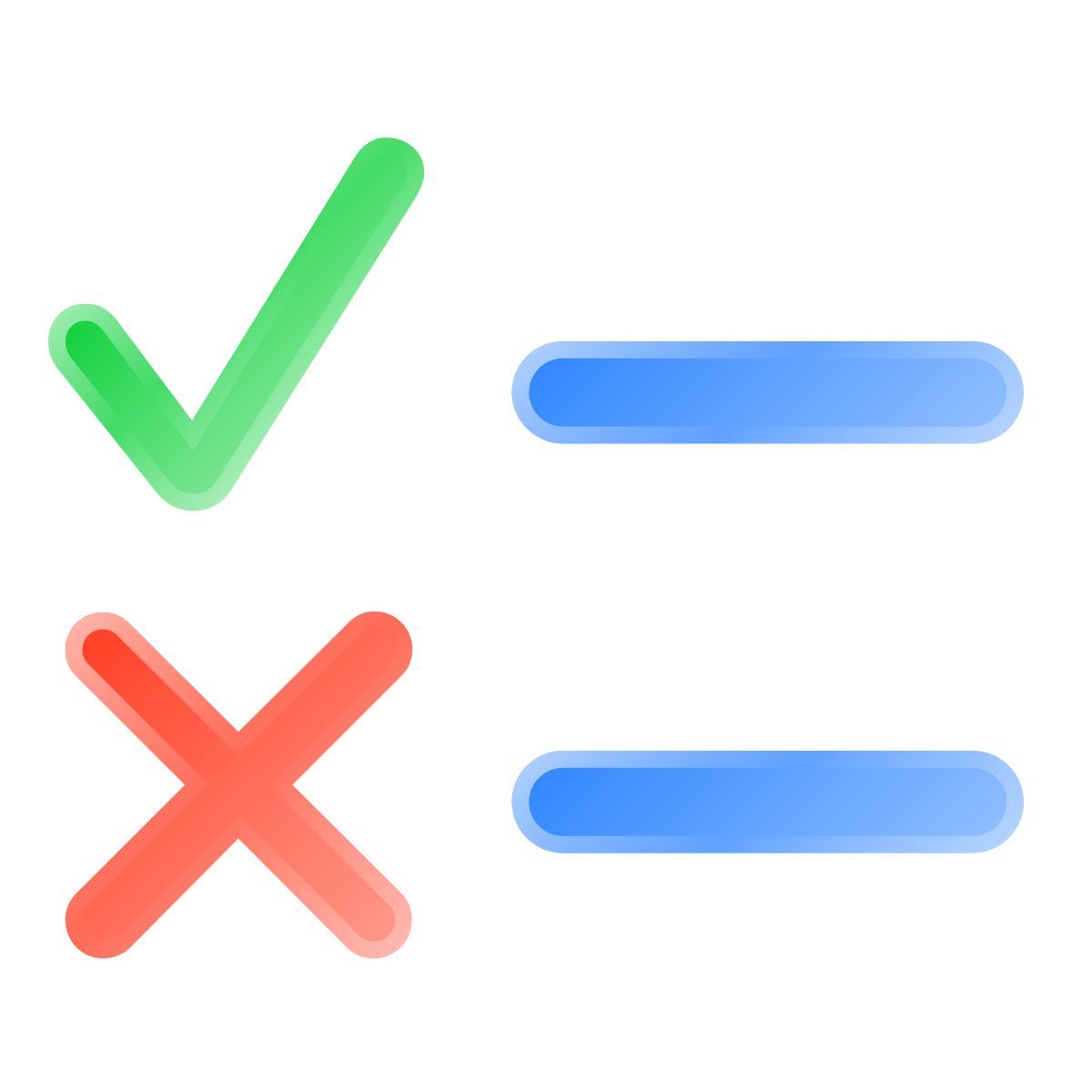 liquid glass color style vrai faux icon