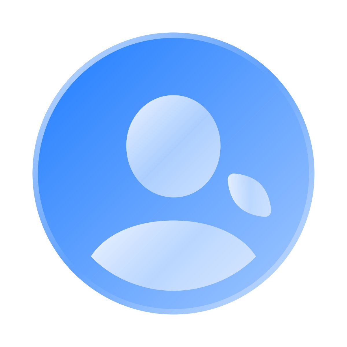 liquid glass color style 圈 女用户 icon
