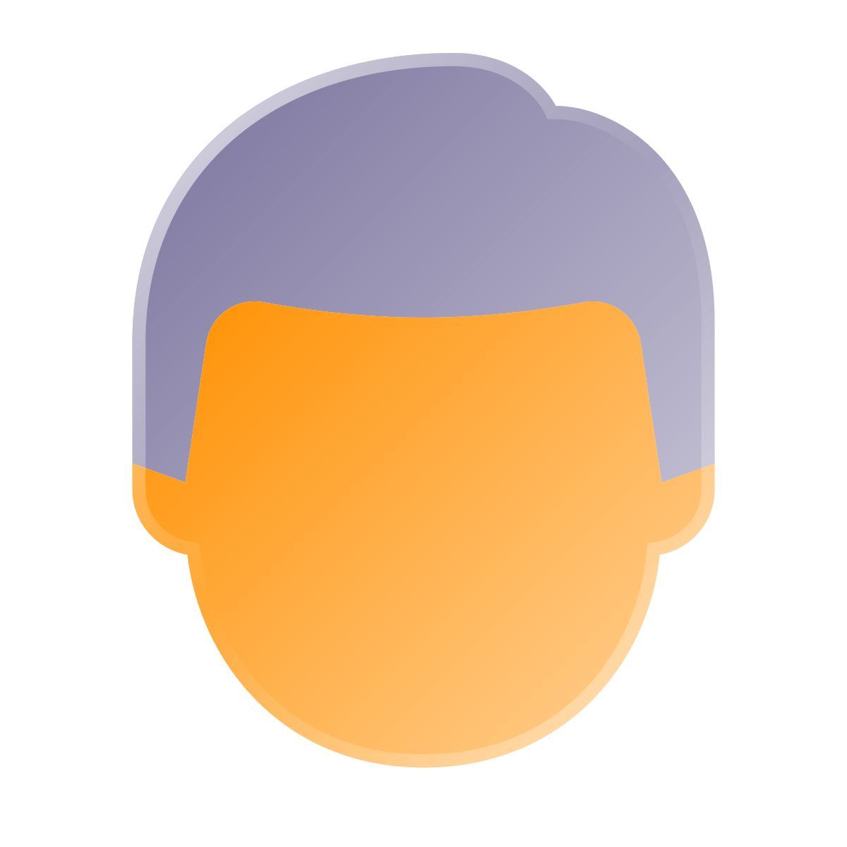 liquid glass color style 男性用户 icon