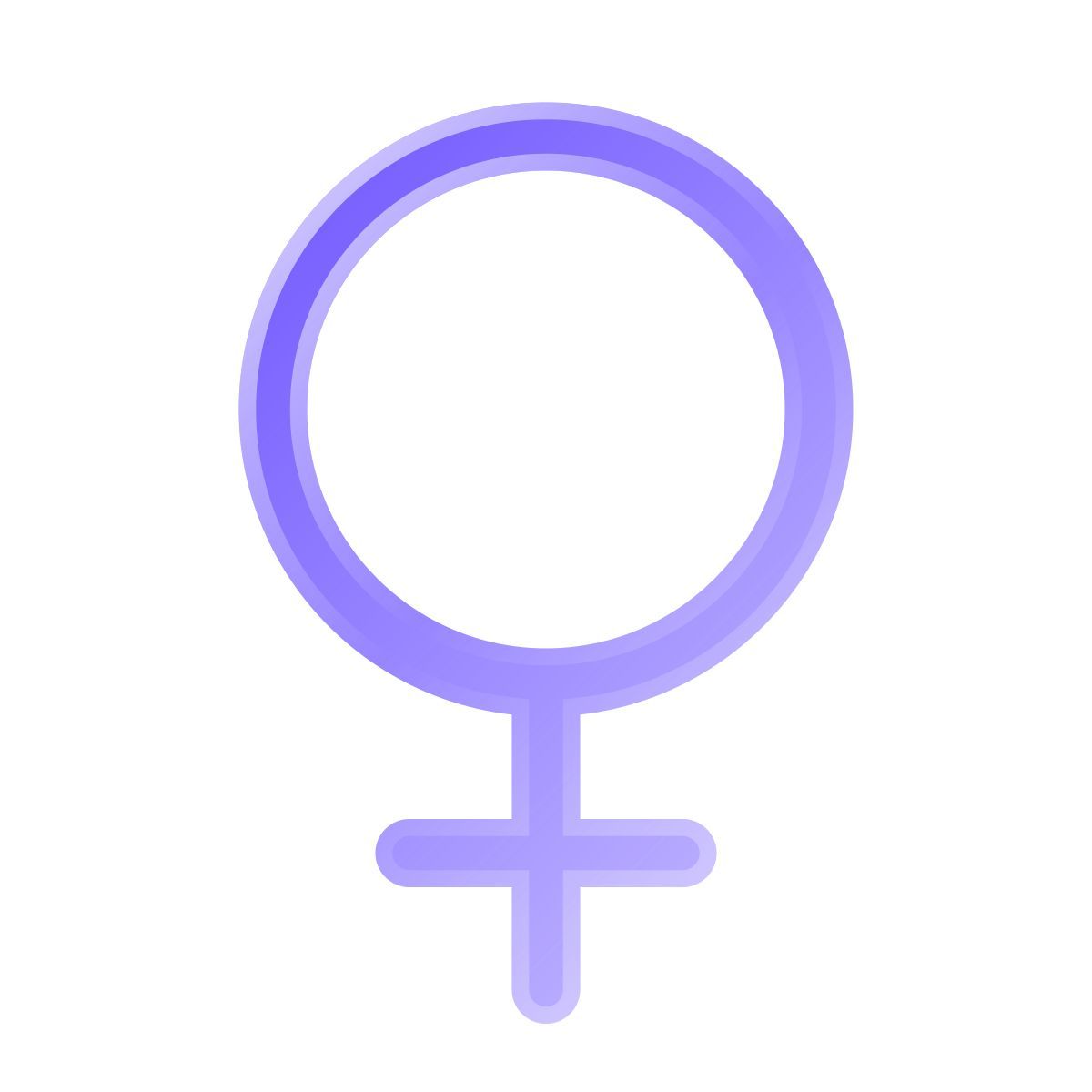 liquid glass color style simbolo di venere icon