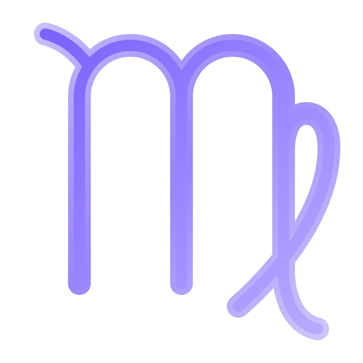 liquid glass color style virgo icon