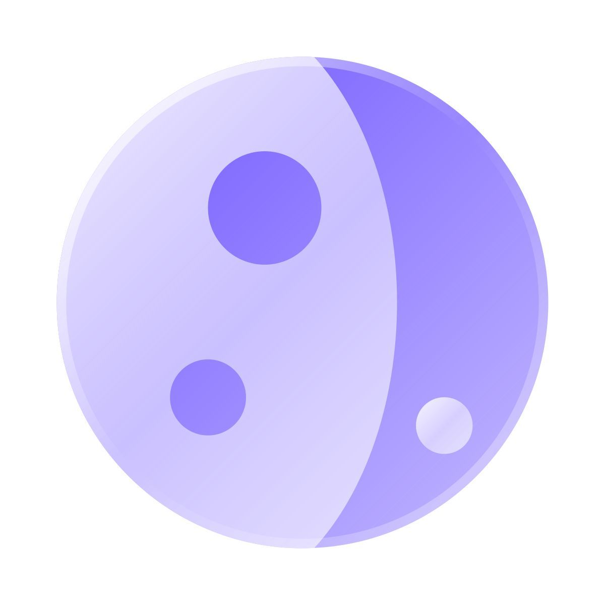 liquid glass color style lua minguante icon