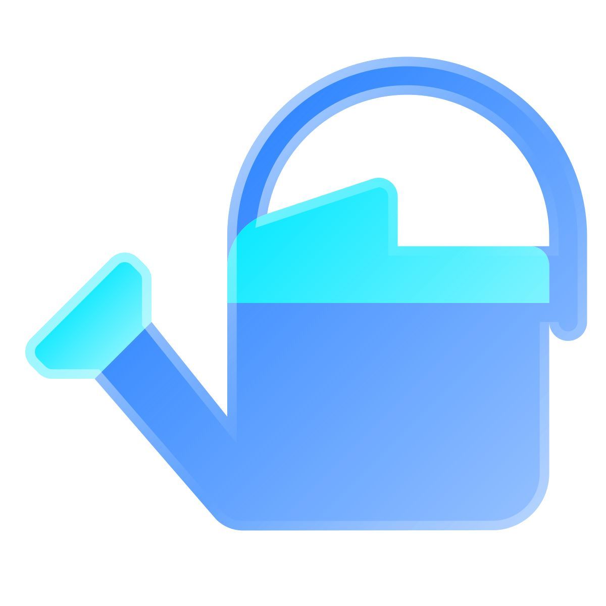 liquid glass color style regadera icon