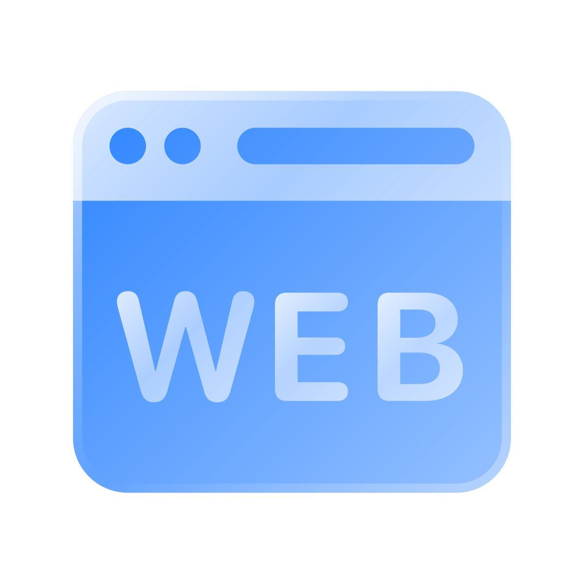 liquid glass color style website icon