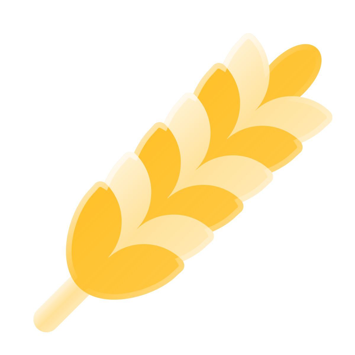 liquid glass color style wheat icon