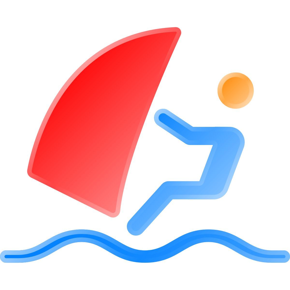 liquid glass color style windsurf icon