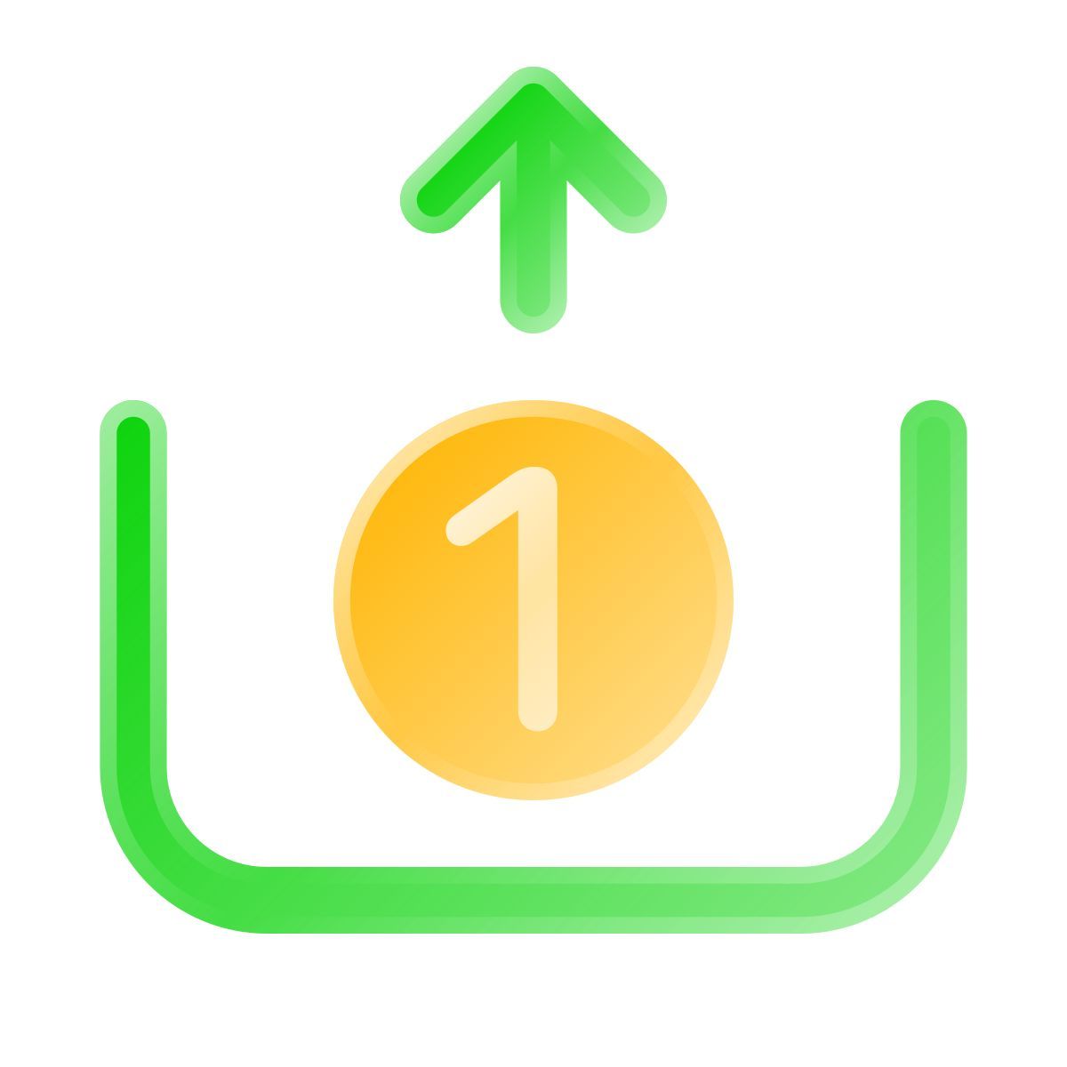 liquid glass color style withdrawal icon