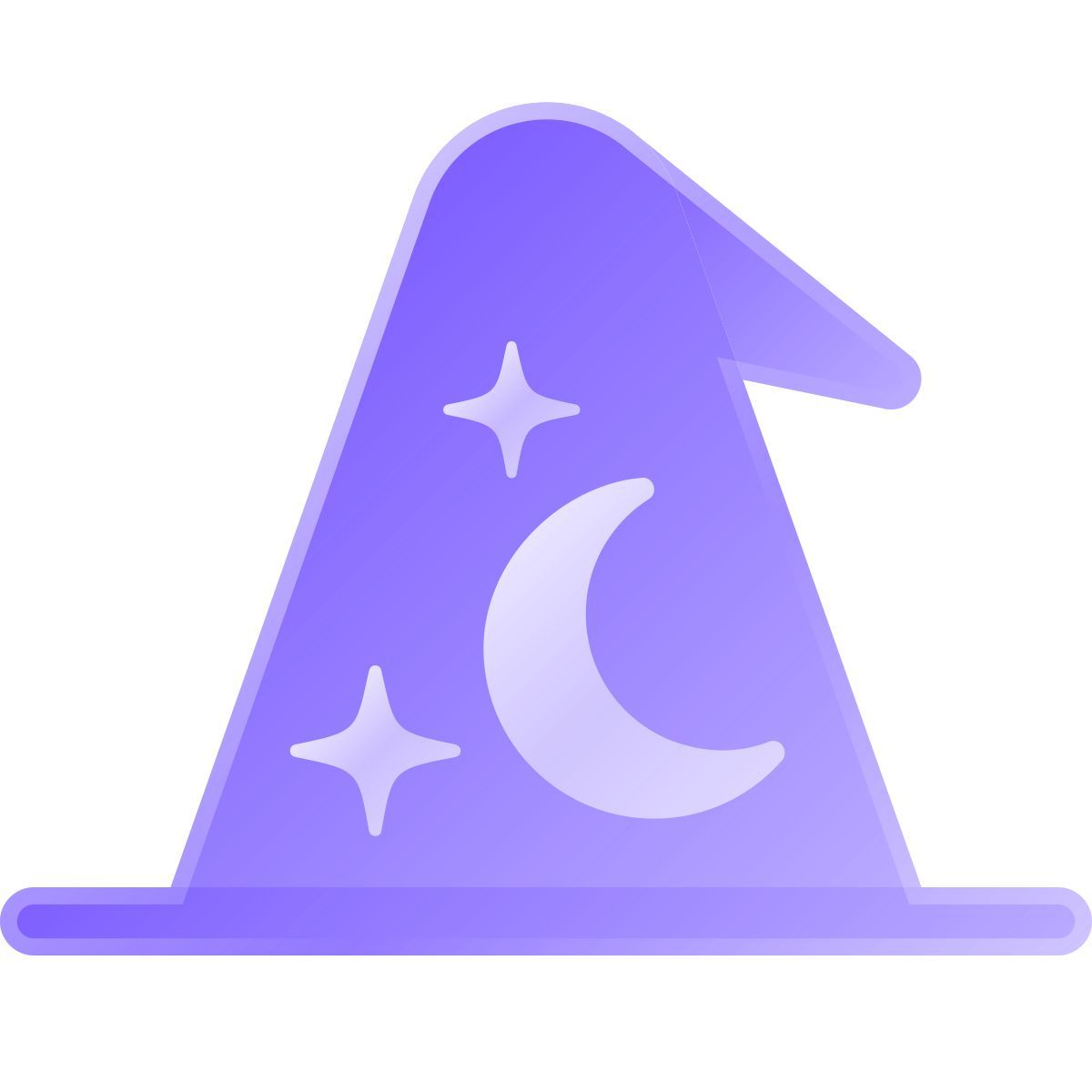 liquid glass color style wizard icon