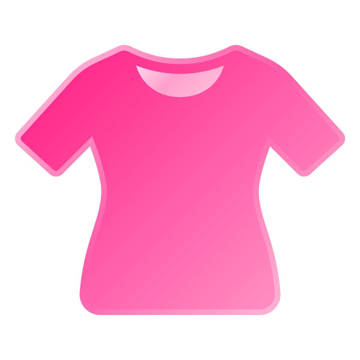 liquid glass color style 女装t恤 icon