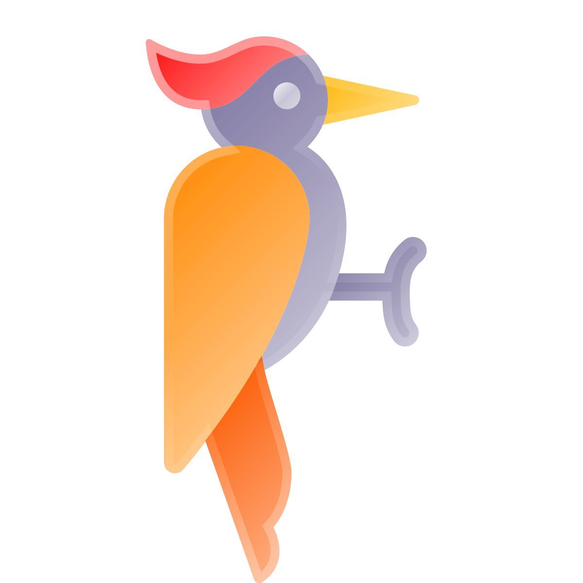 liquid glass color style キツツキ icon