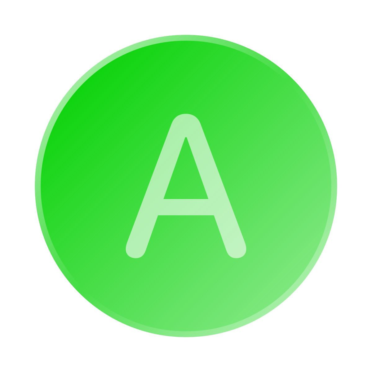 liquid glass color style xbox a icon